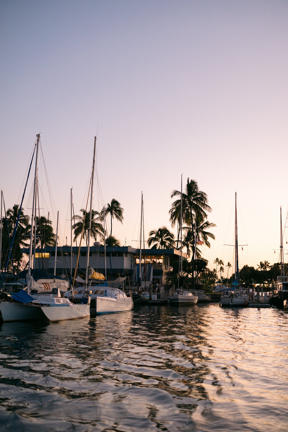 Tropical Sailboats at Sunset – Destination Travel Photography in Hawaii