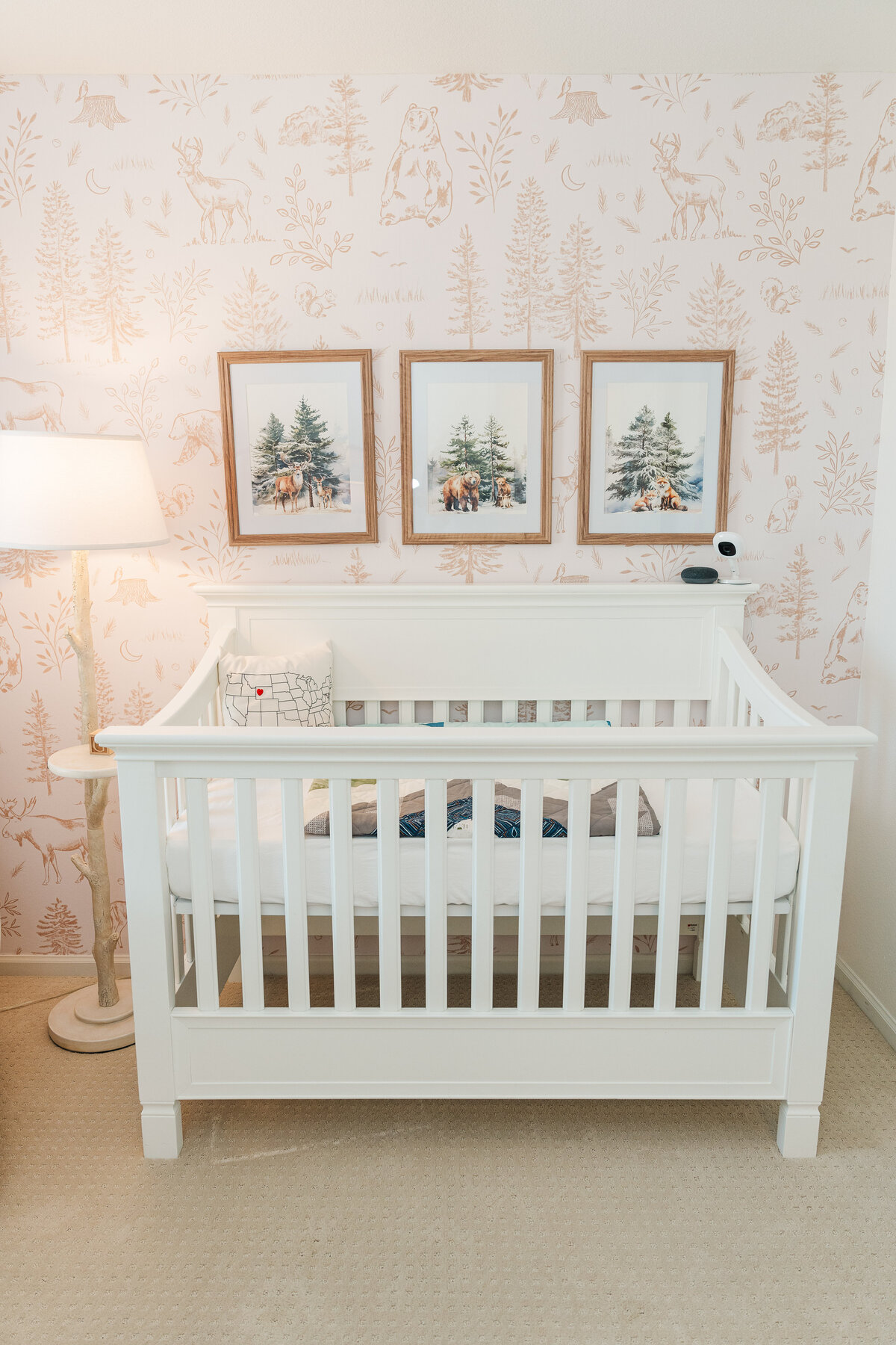 Baby boy woodland nursery lifestyle newborn session elena spraguer photography 0006