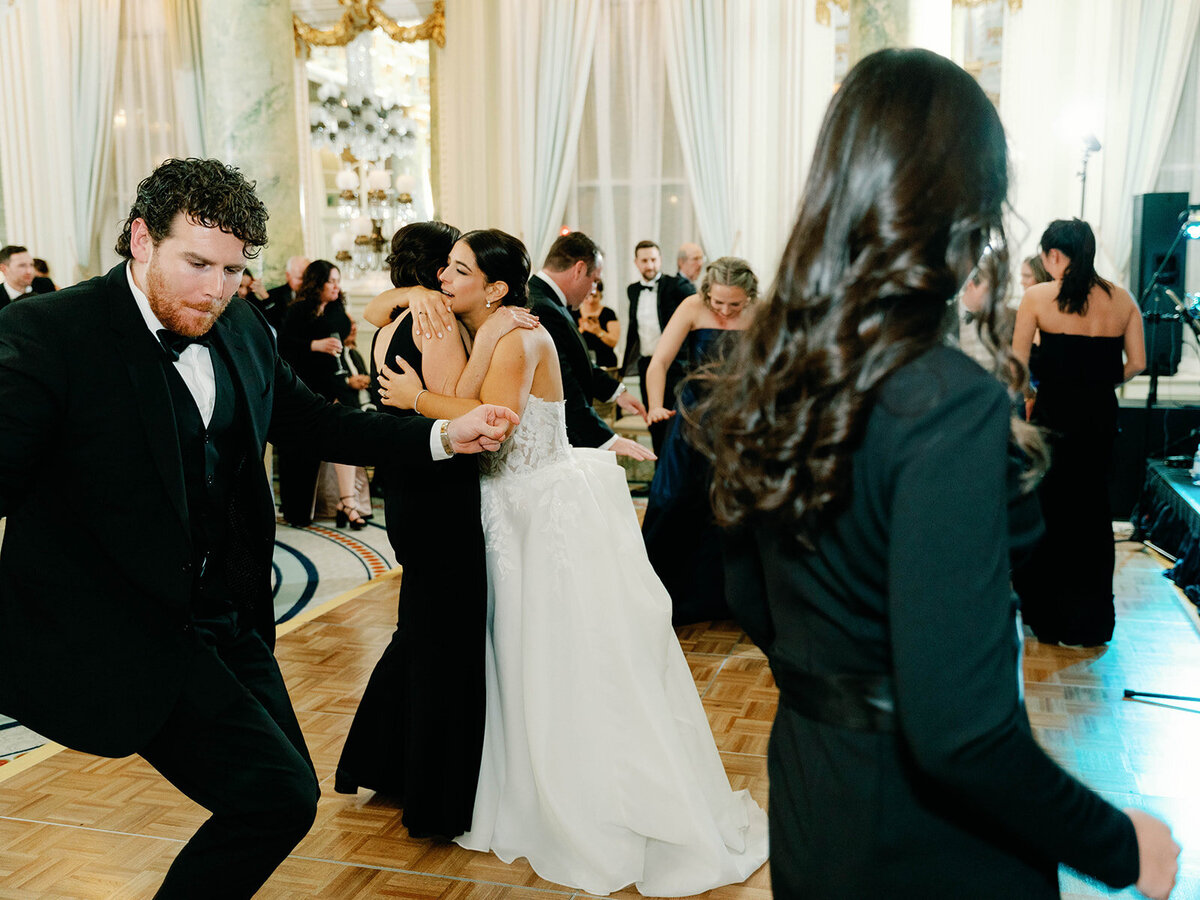 Mom and daughter share a moment at the dance floor
