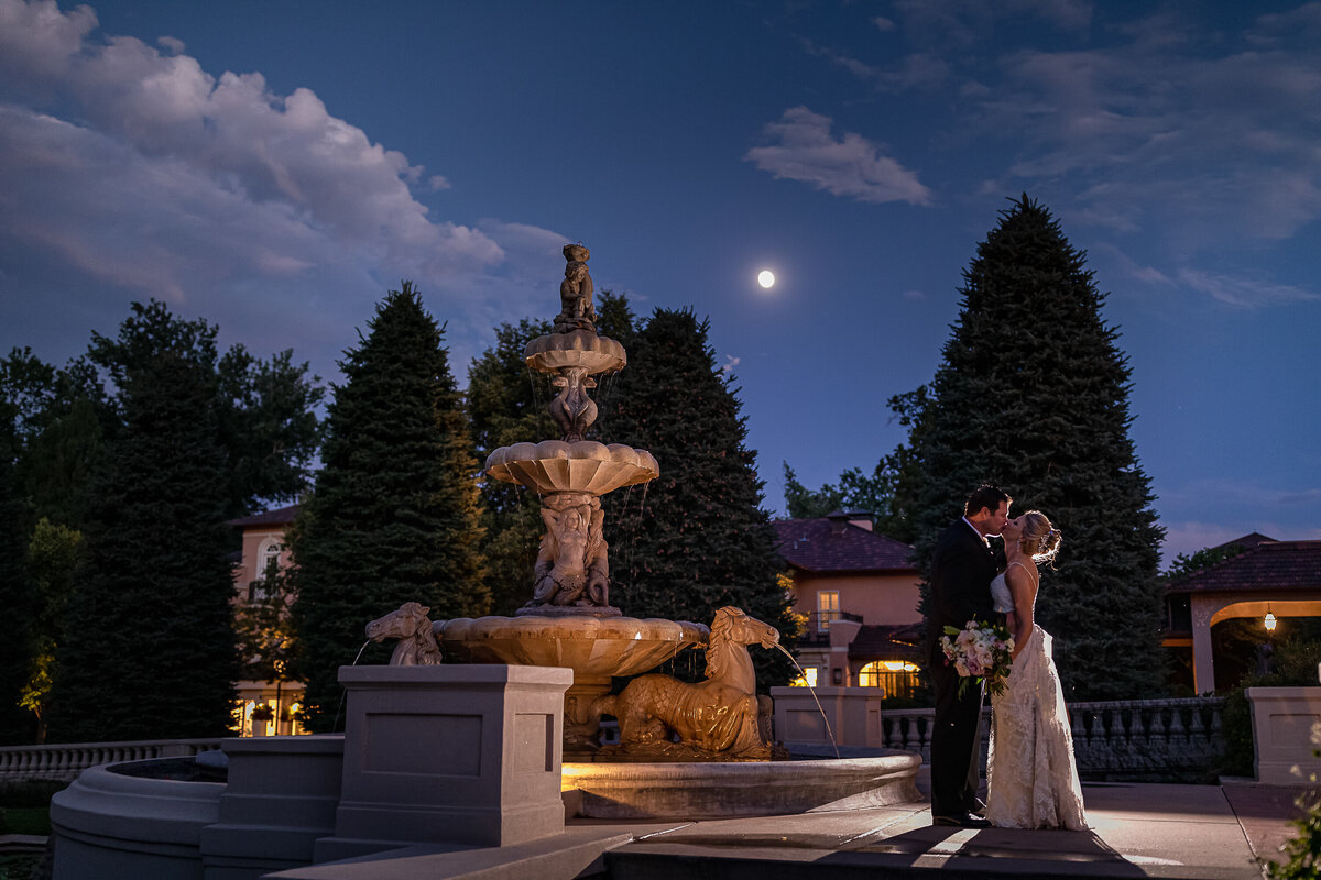Broadmoor Night Wedding Photo