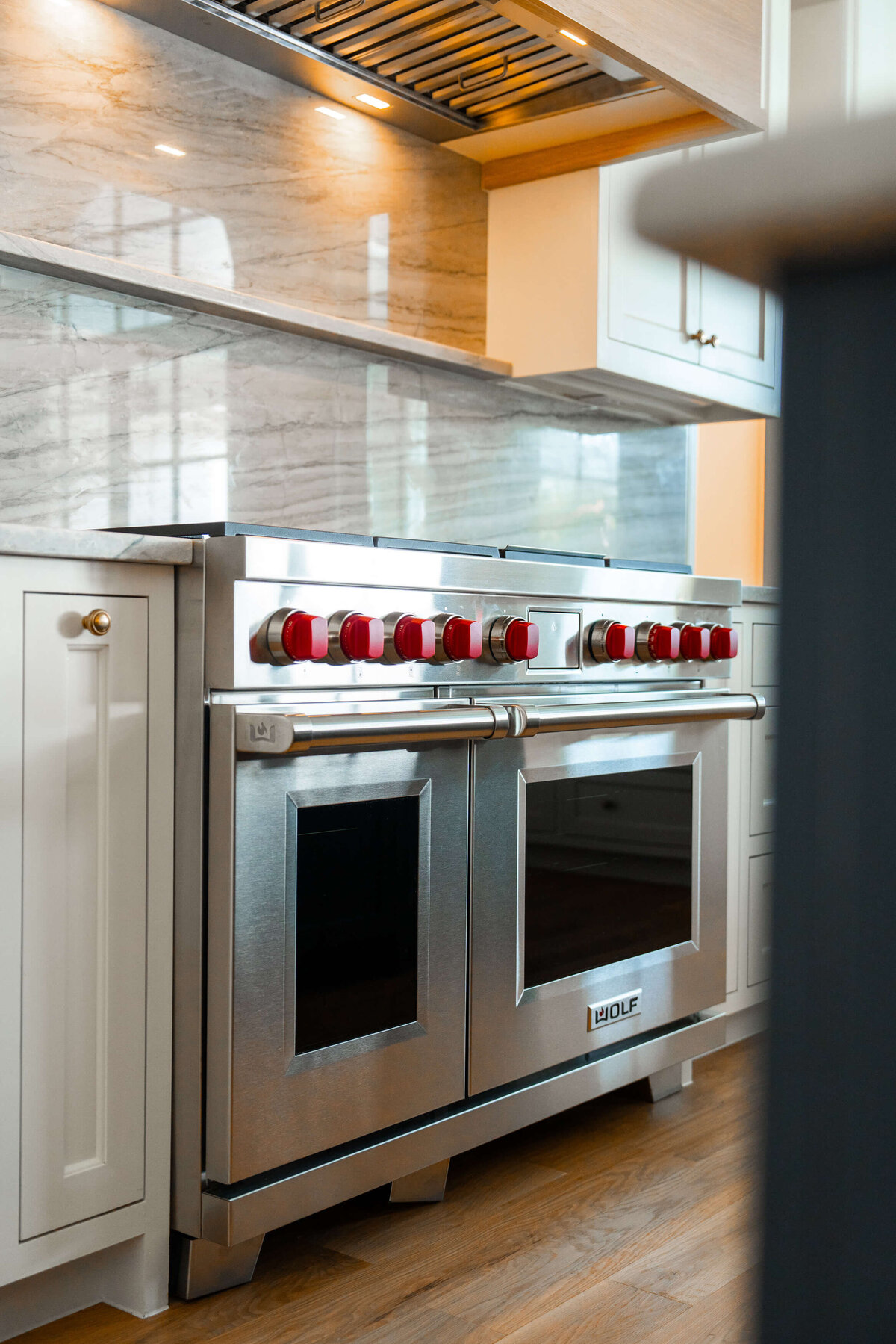 Appliance details in Colleyville custom home kitchen