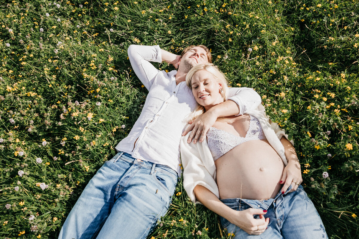 natuur samen shoot zwanger