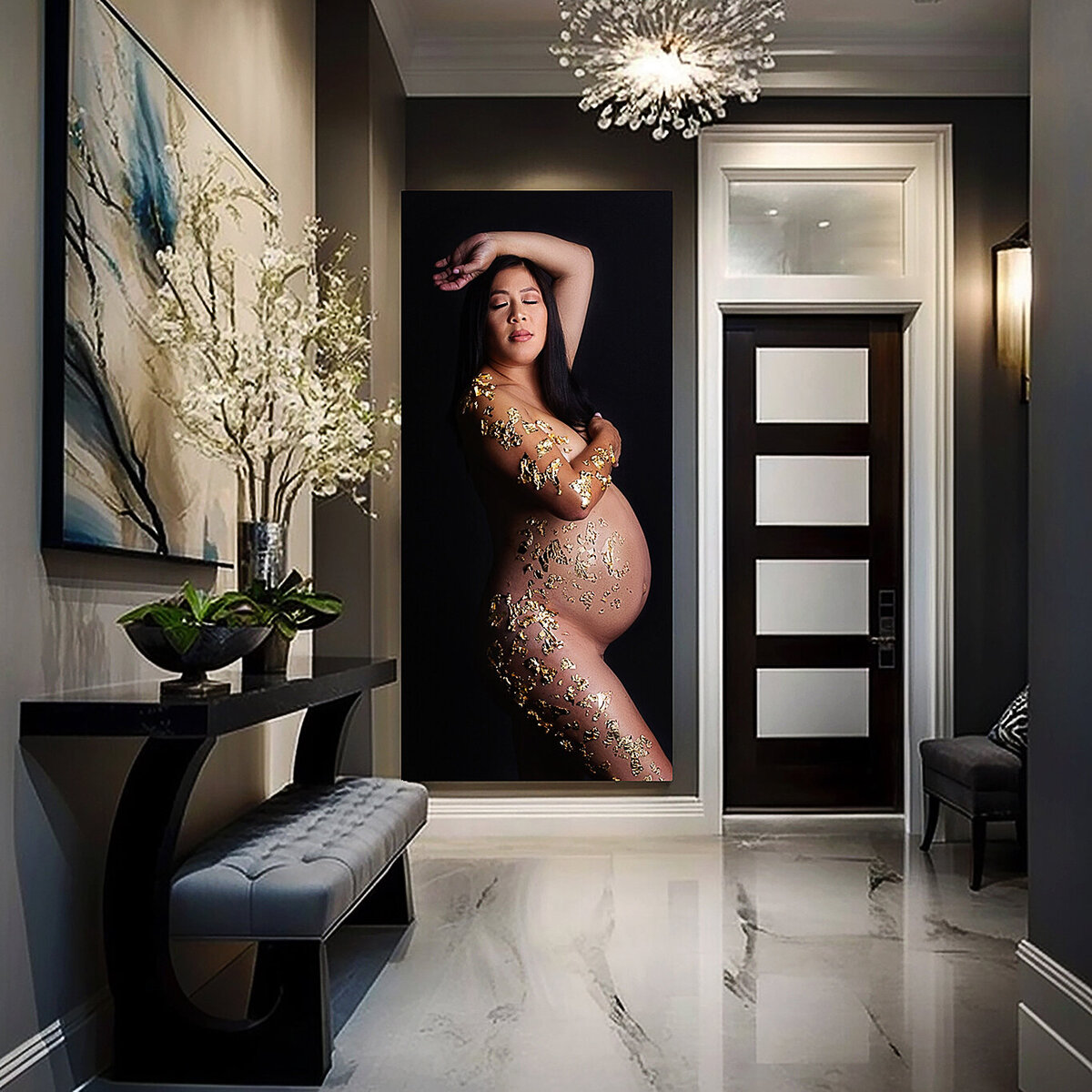 Maternity photoshoot at blueberry and lace photography modern wall art