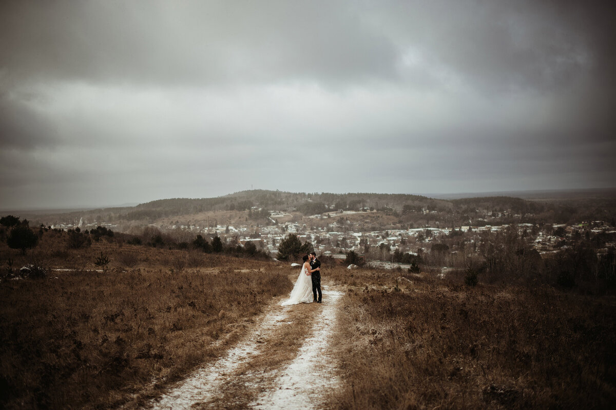 Winter Wedding Photo in  Iron Mountain