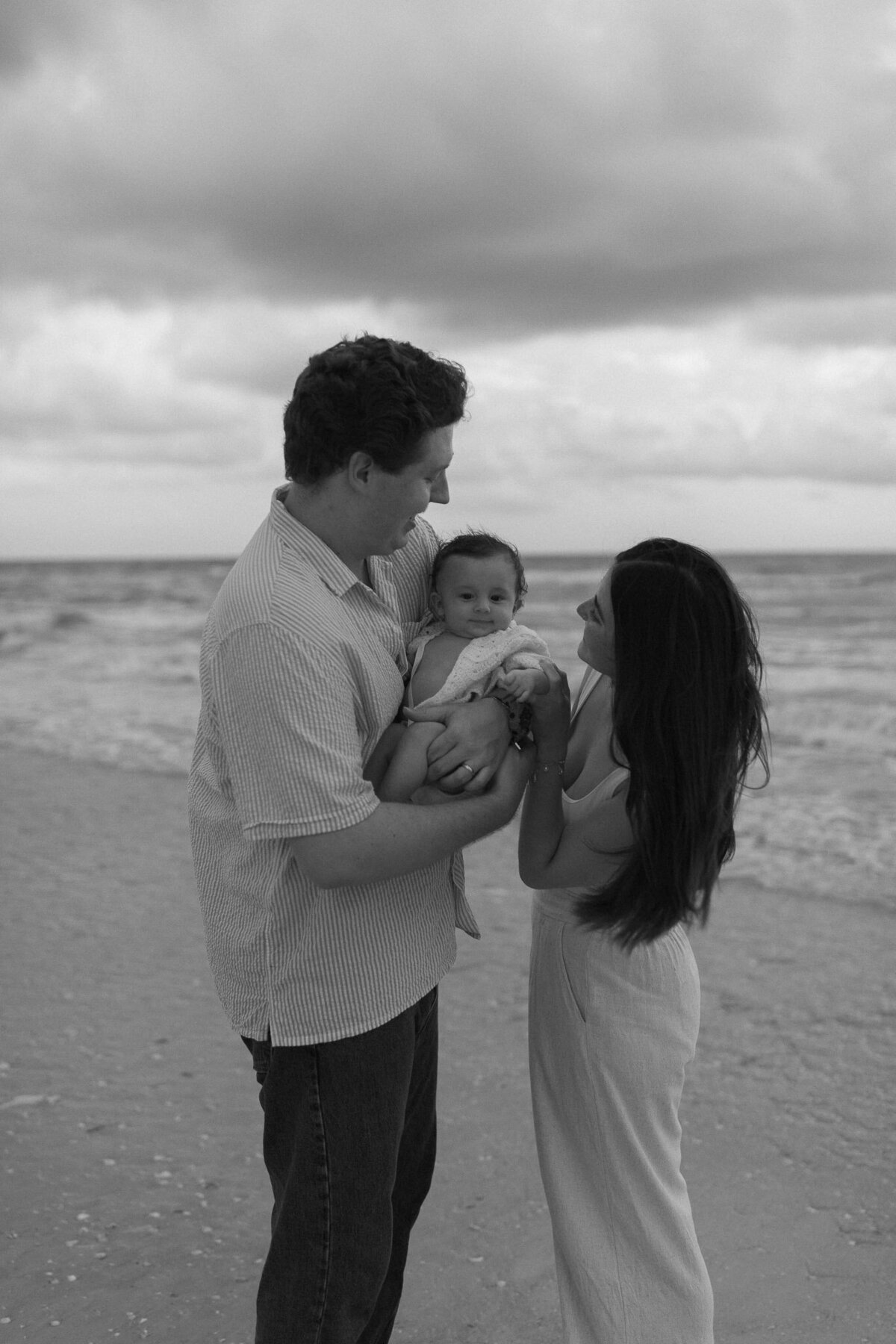 Family photos at sunset