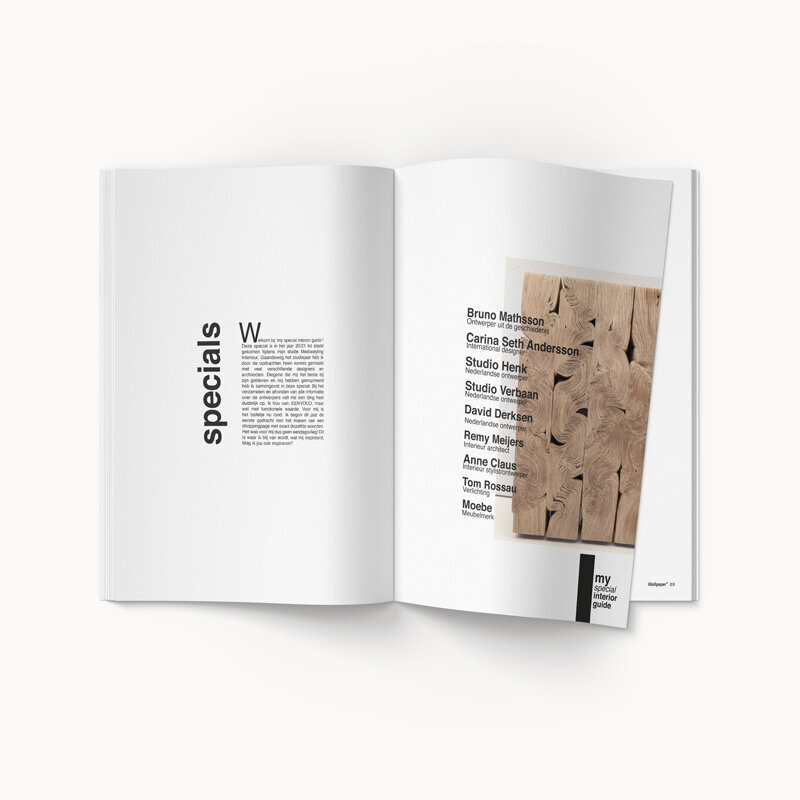 magazine ontwerp met Scandinavische look