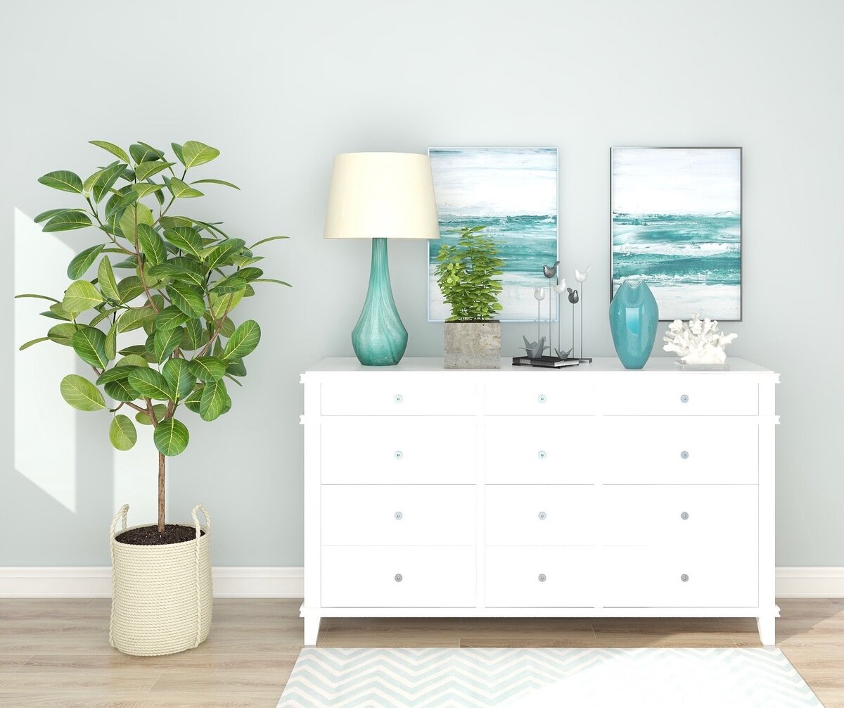 Costal inspired console table