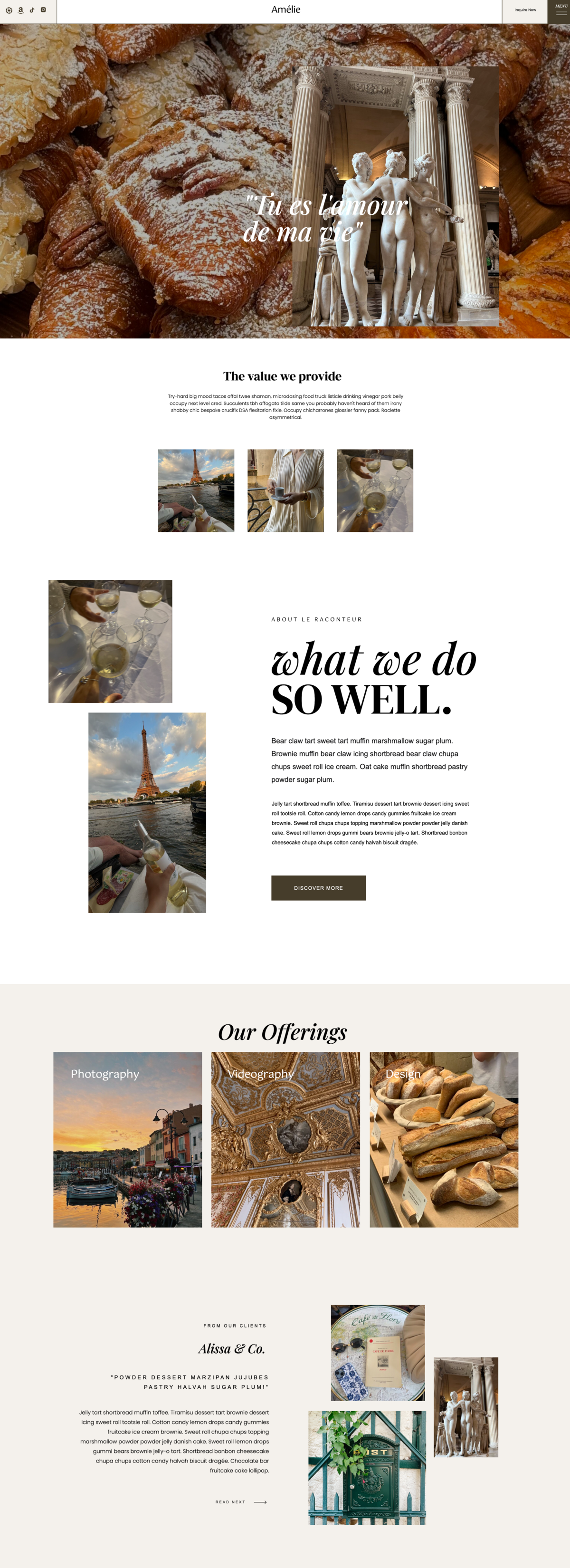 Amélie Template [mai tai noir collection]