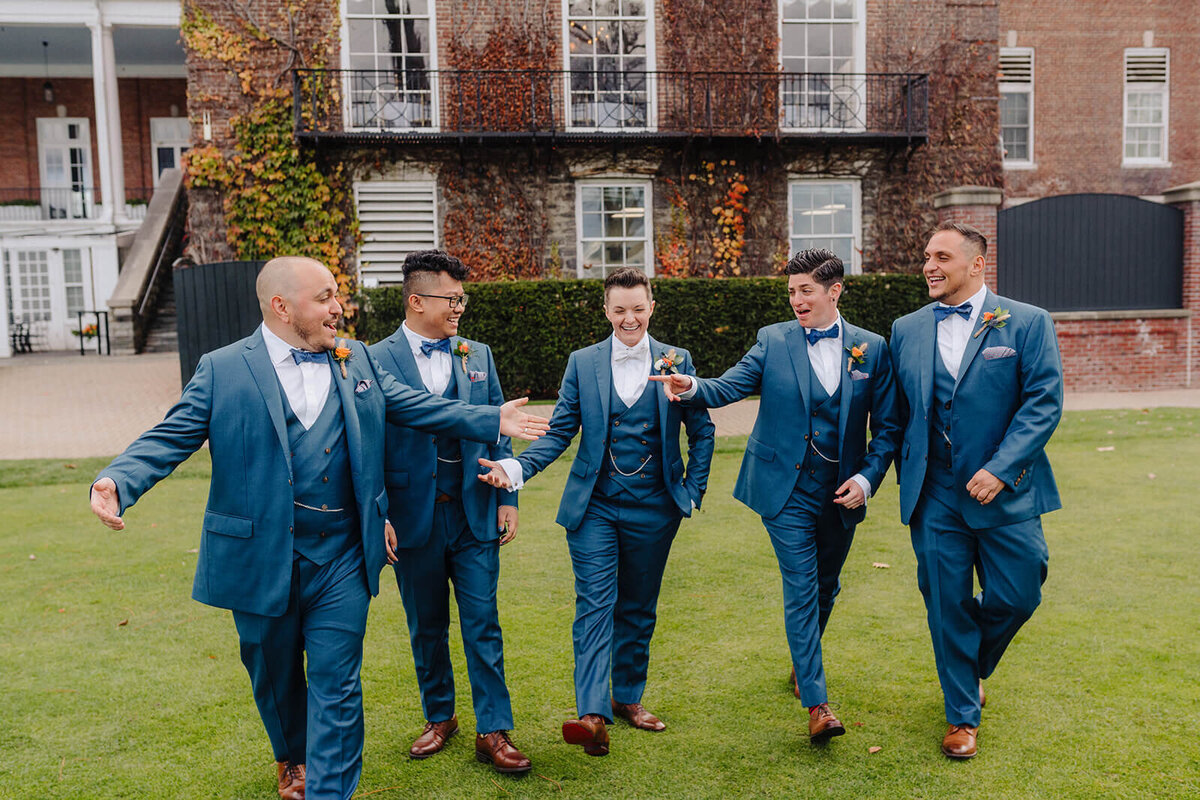 Wedding party pictures at  Otesaga Resort