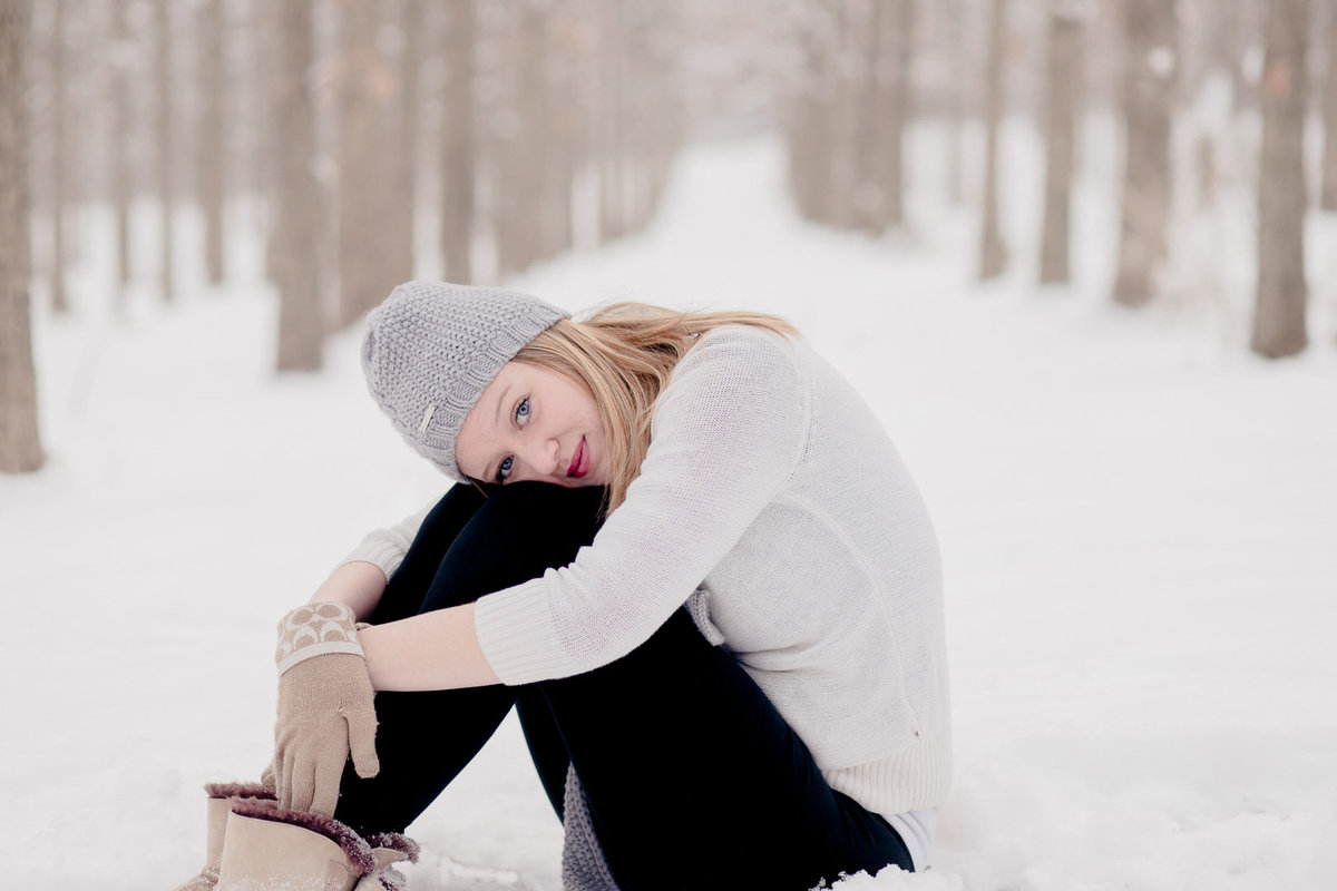 Senior Session in the snow