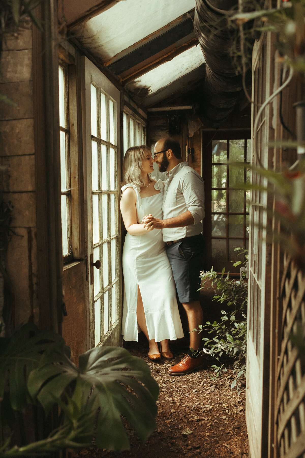 Lexi and Harrys Engagement Tarbin Gardens NH photographer greenhouse-29