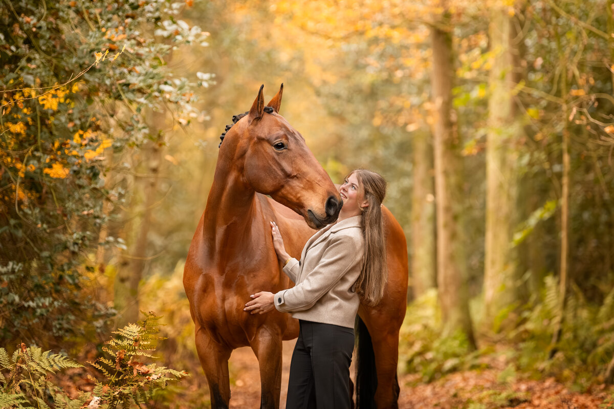 fotoshoot paard friesland herfst-2
