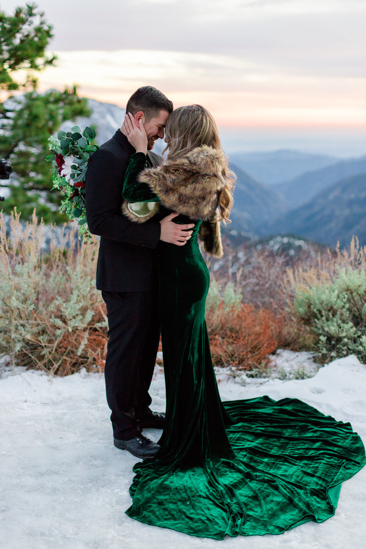 Wrightwood Shootout, Snow Engagement, Snow Elopement, Mountain Elopement, Yosemite Elopement, Wrightwood Elopement, Wrightwood Engagement, Mountainside Bride, Mountainside Elopement-54