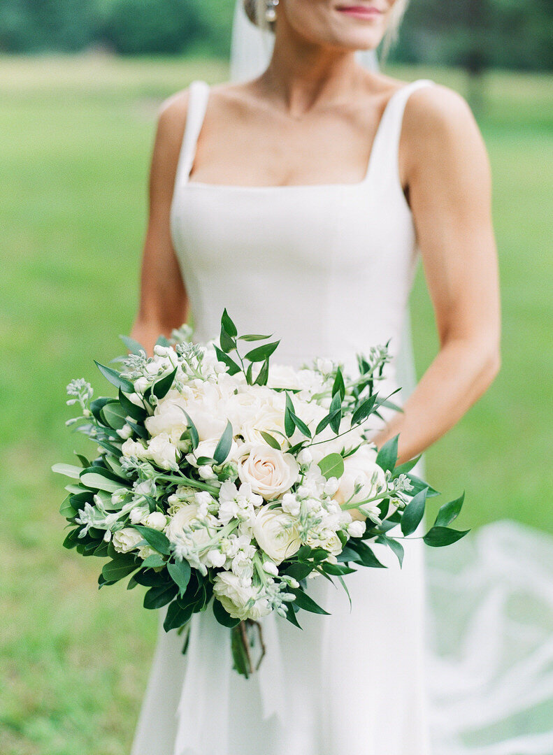 Bride Holding Bouquet Photo