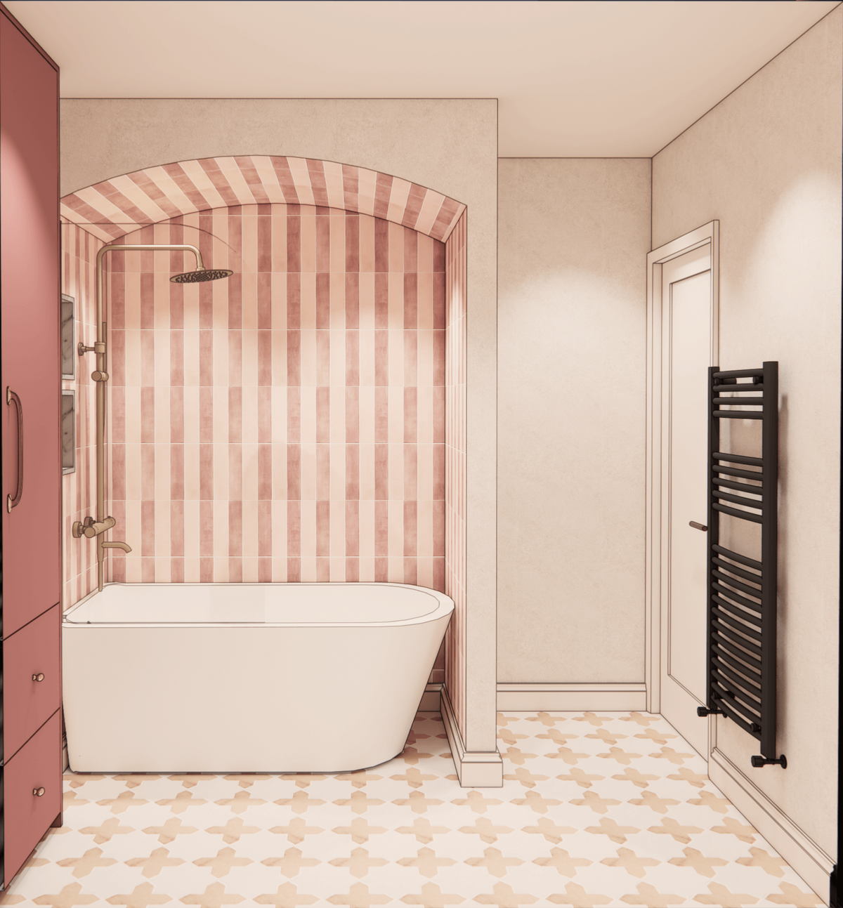 Rukmini Patel Radlett Bathroom Arch Bathtub