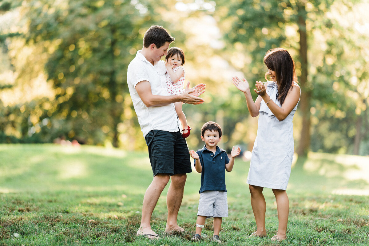 new york city family session taken at central park
