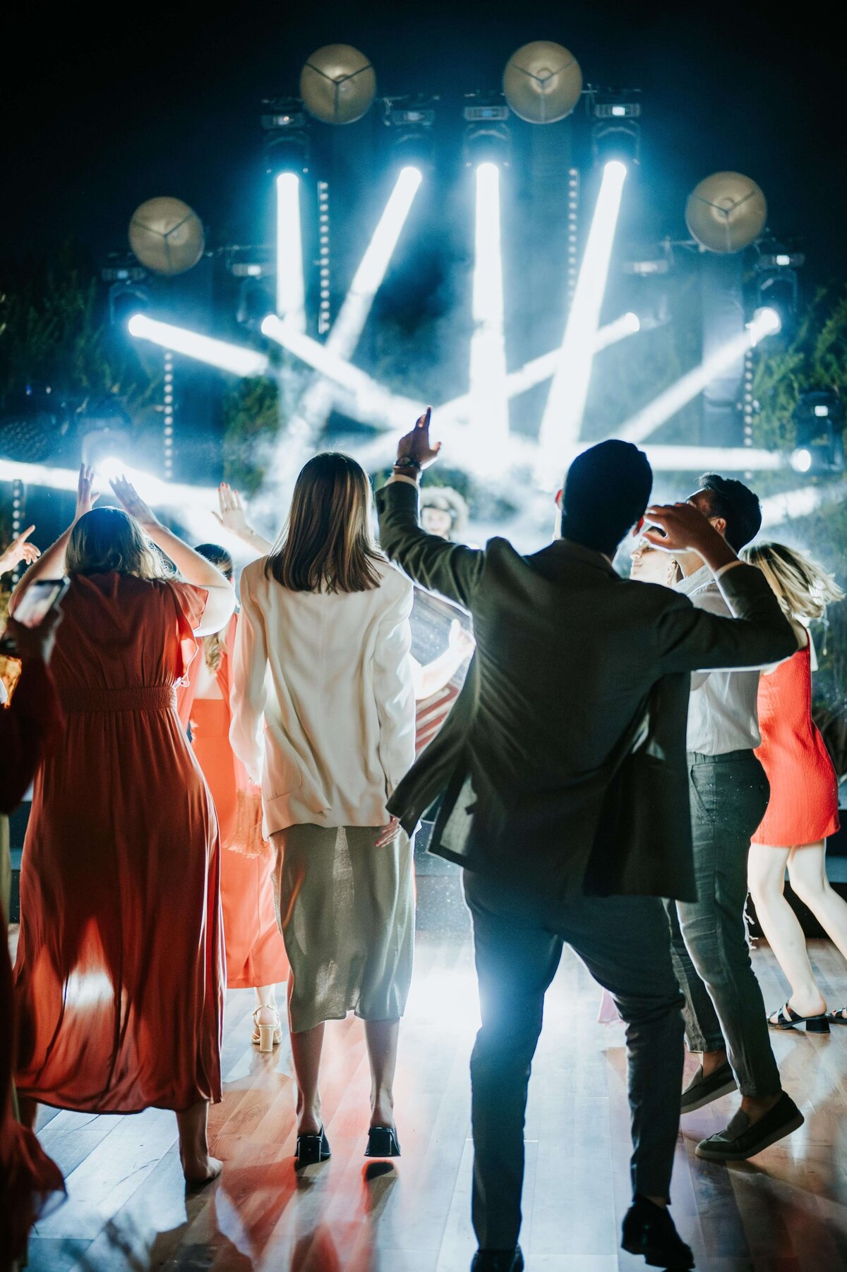 Wedding reception dancefloor