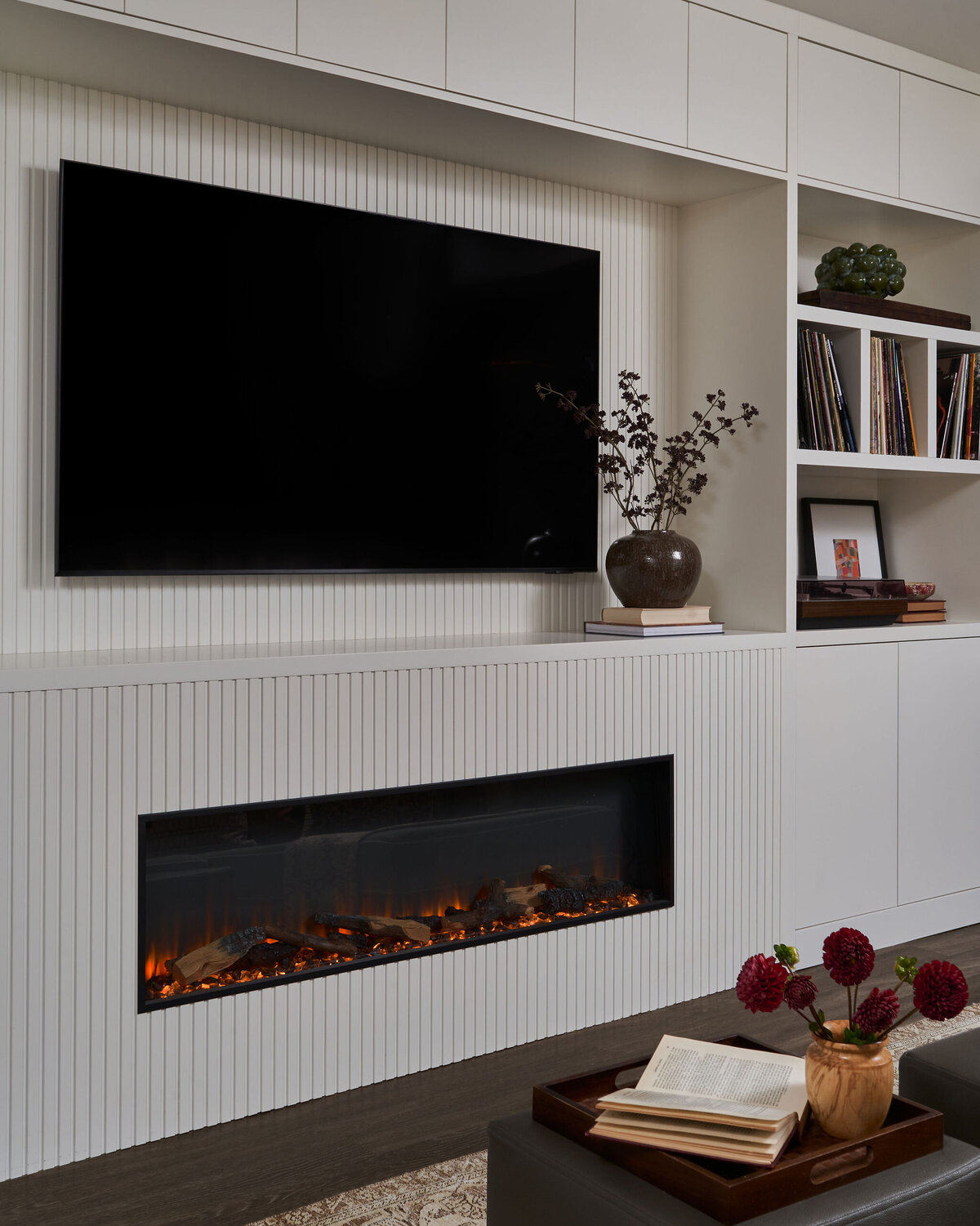 TV Fireplace custom millwork