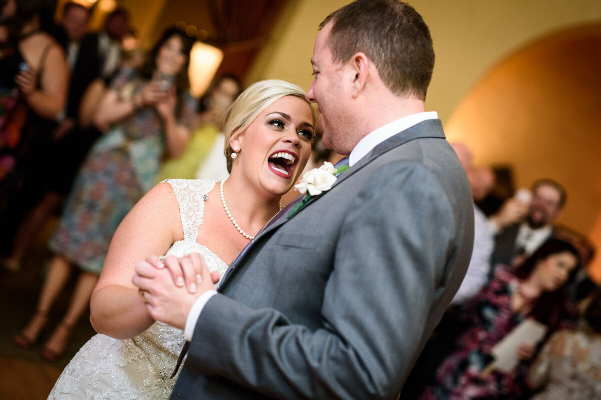 Bride dances with father