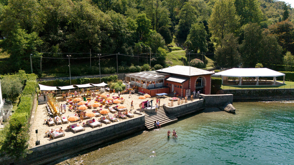 Lake Como Wedding Beach Party at @villaerba_antica_gastel Alejandra Poupel10