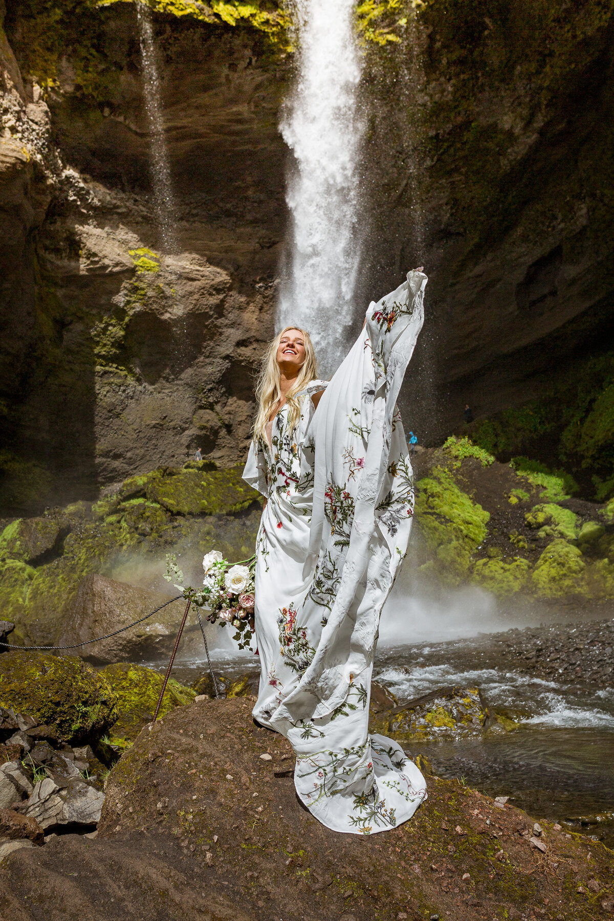 Waterfall Elopement Photography in Iceland Savvy Shoots