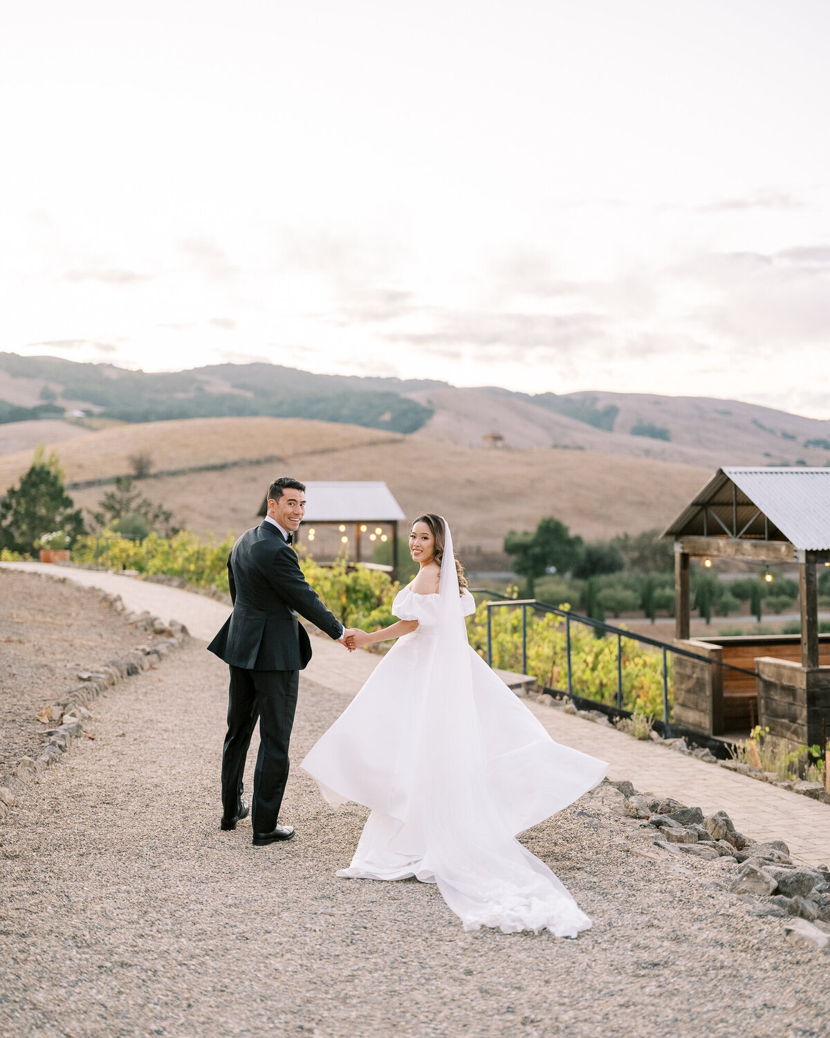 Golden hour photos in the Sonoma vineyards