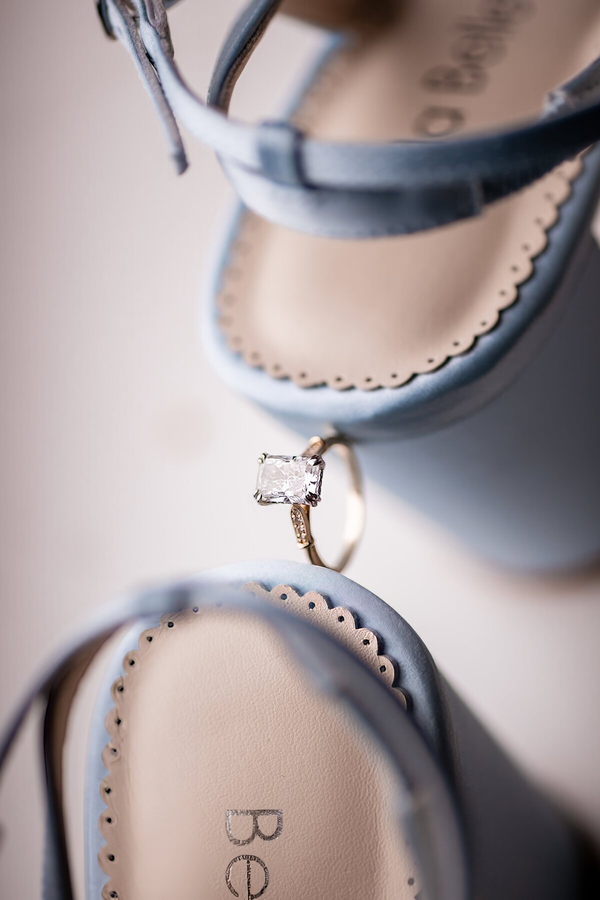 wedding ring and shoes