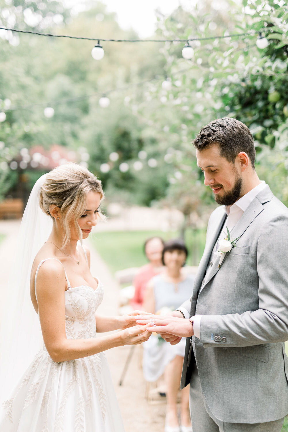 ring exchange during ceremony