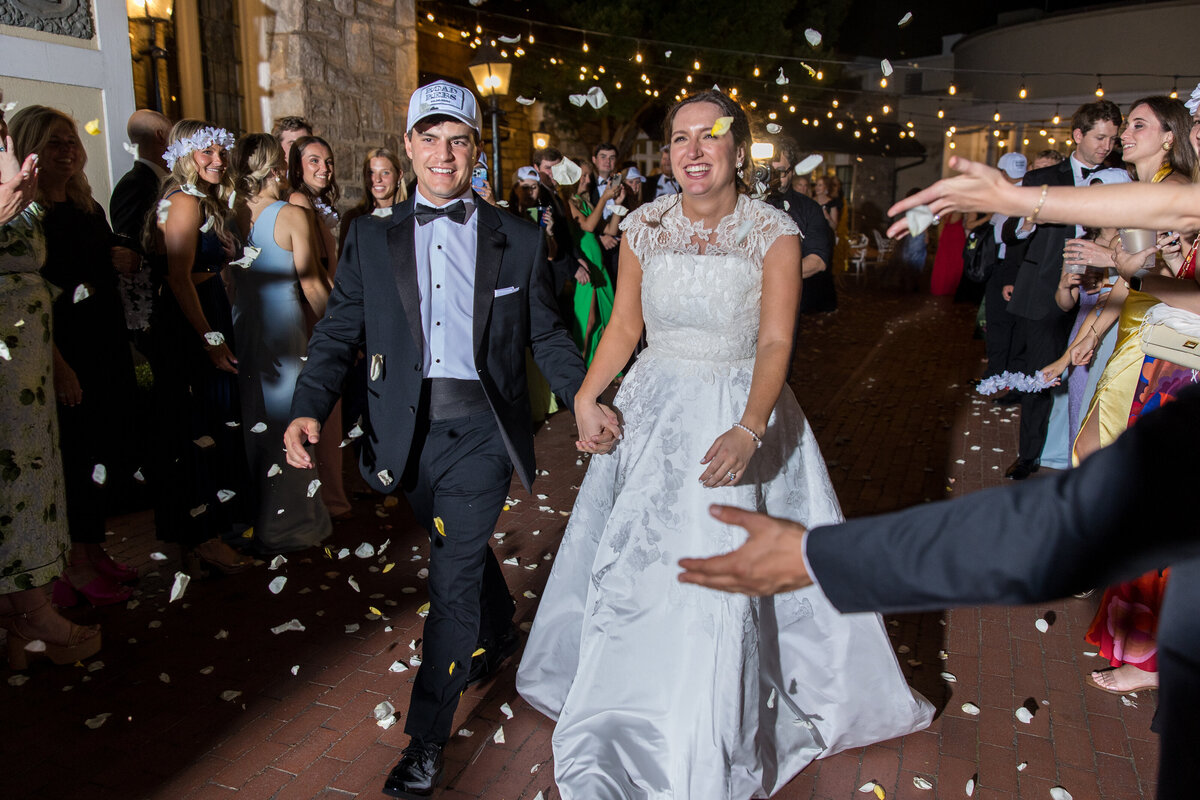 Wedding Departure on Terrace at Piedmont Driving Club