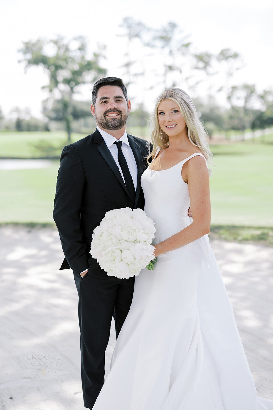round white bridal bouquet