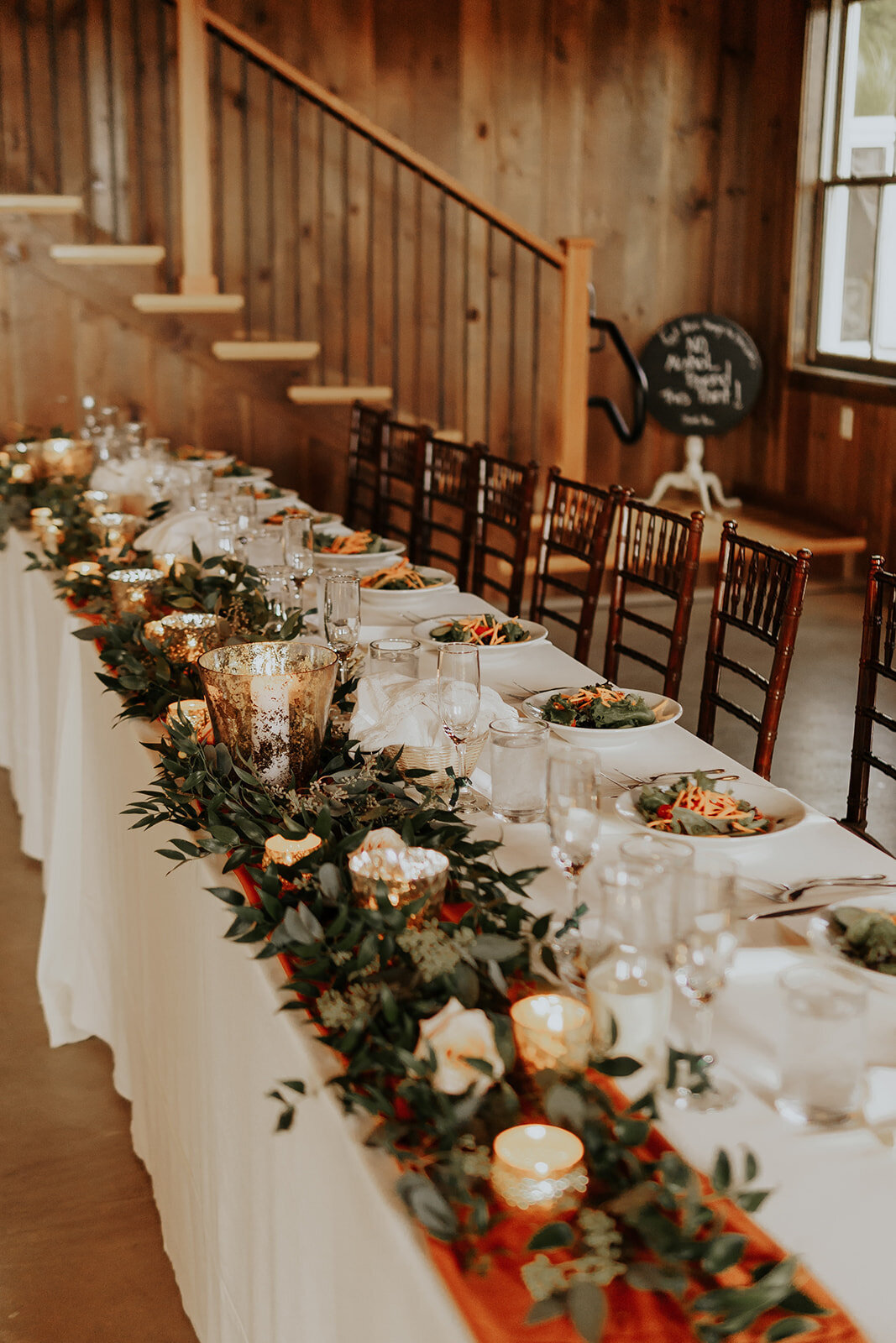 Bellevue Barn head table for bridal party
