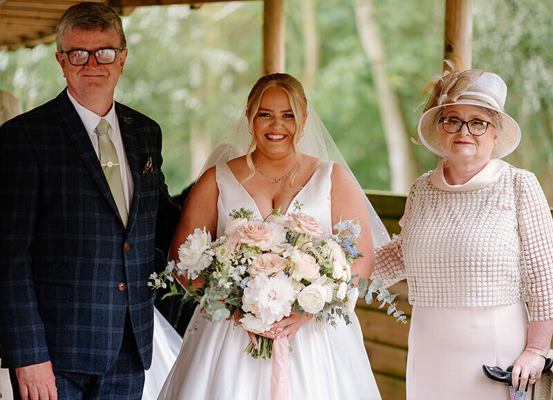 Bride with parents 161