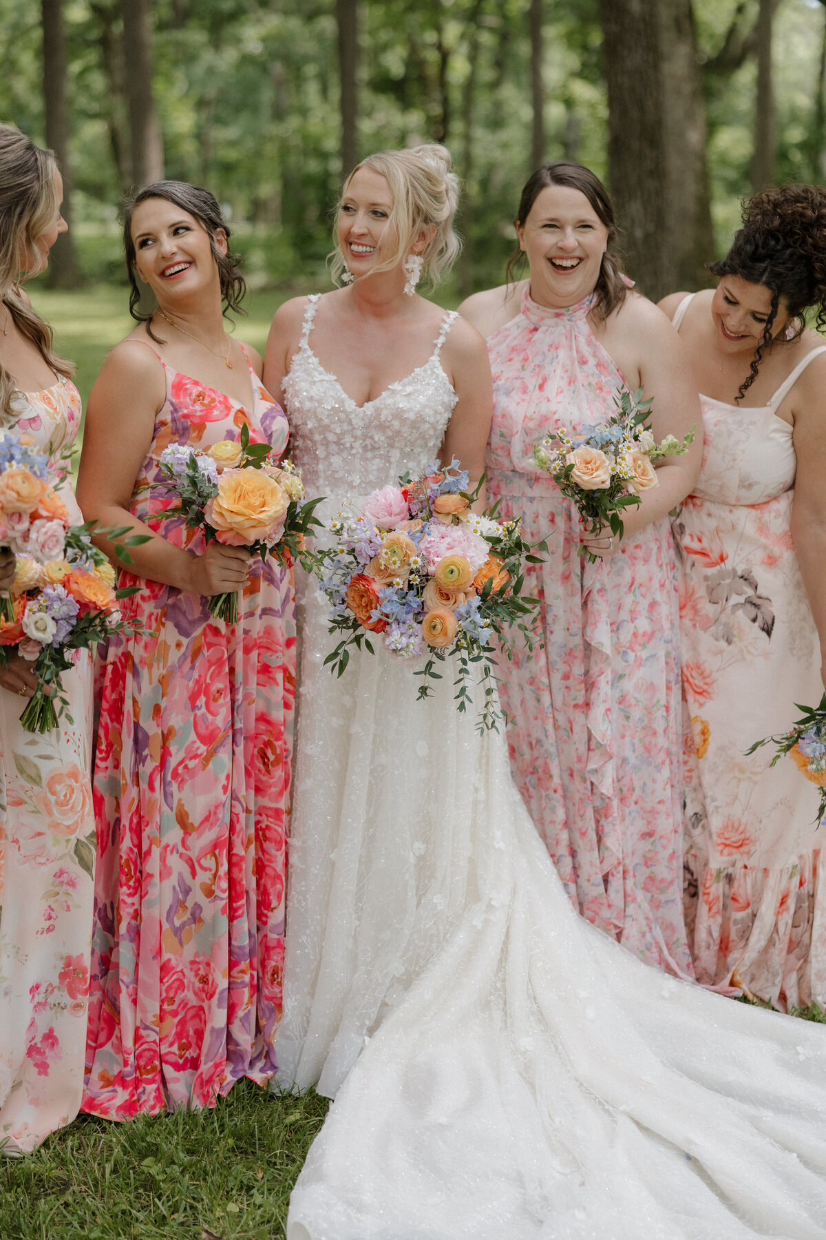 Indianapolis wedding photographer candid bridesmaid photo