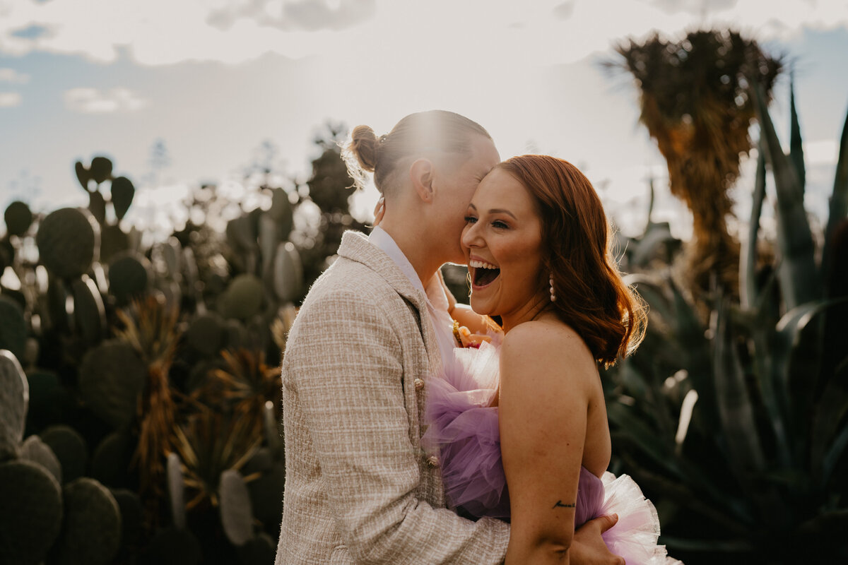 An LGBTQ elopement in  cactus country in Melbourne, Victoria