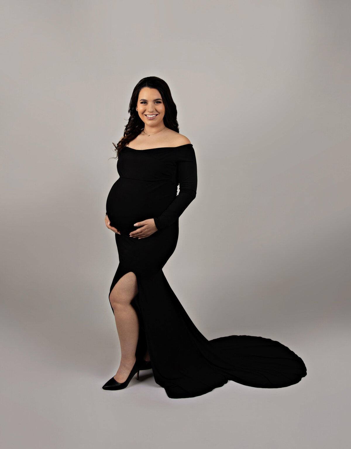 maternity photography session photo shoot modern best san antonio texas photograhers couture gown 