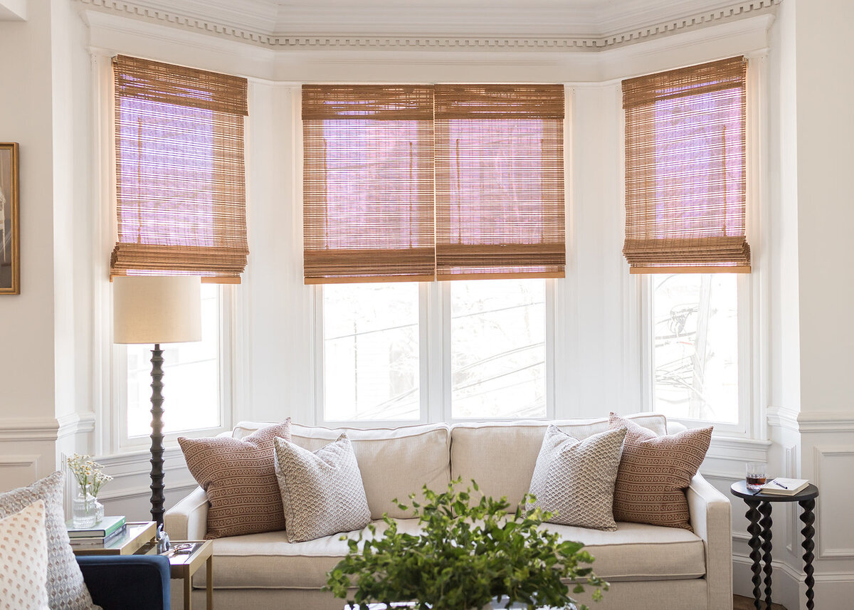 melinda chesson interiors boston living room baywindow and off white couch