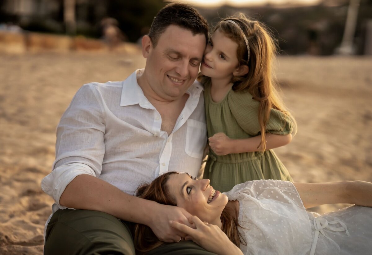Brisbane-Family-Portrait-Maternity-Girl-on-Beach-during-Sunset-43