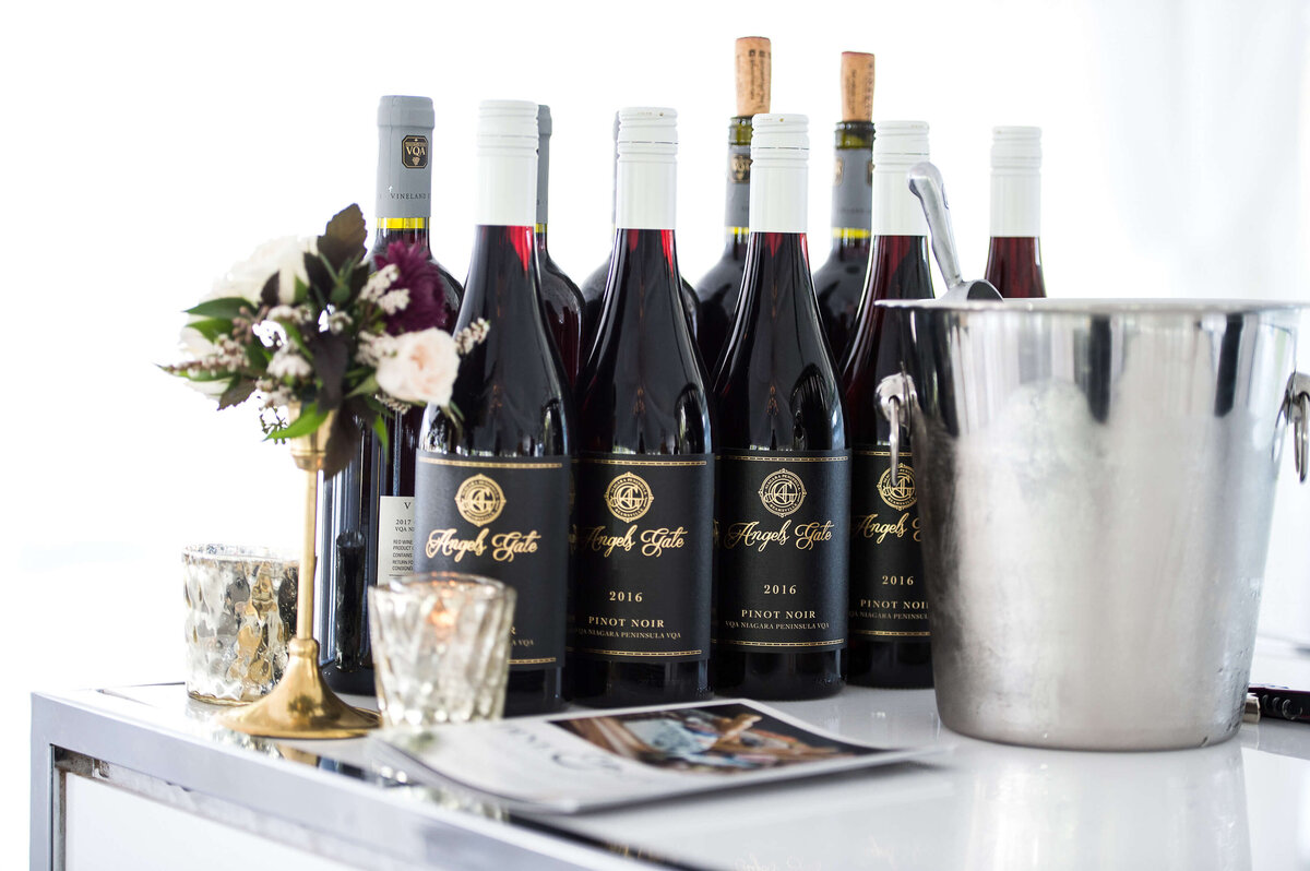 Ottawa event photos of wine and champagne to be served during a corporate anniversary event.  Captured by JEMMAN Photography COMMERCIAL