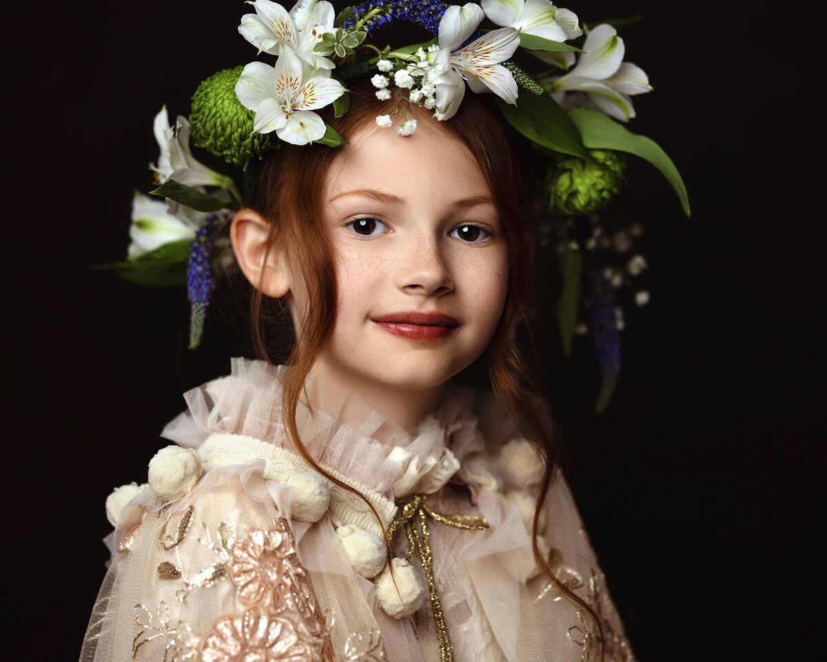 Flower crown portrait