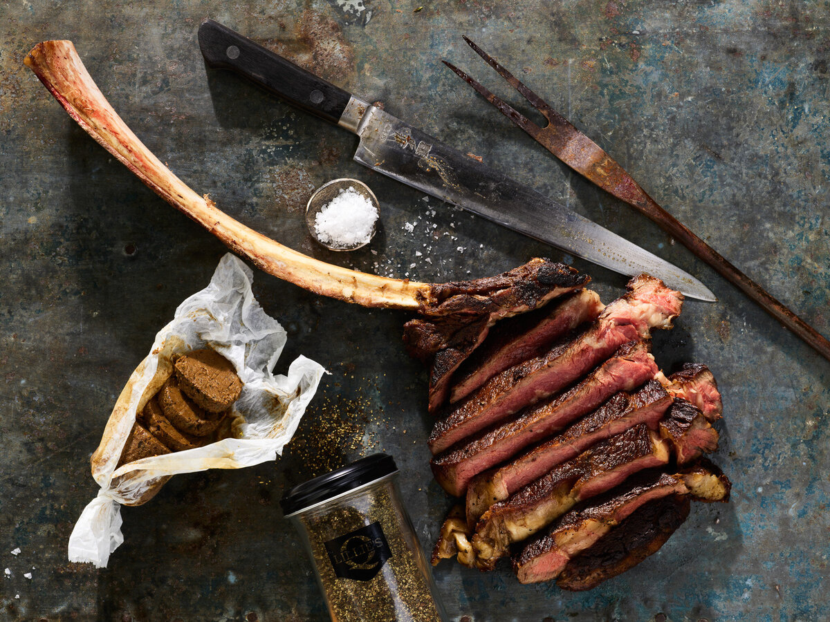 charlie mckenna ribeye meat butter seared