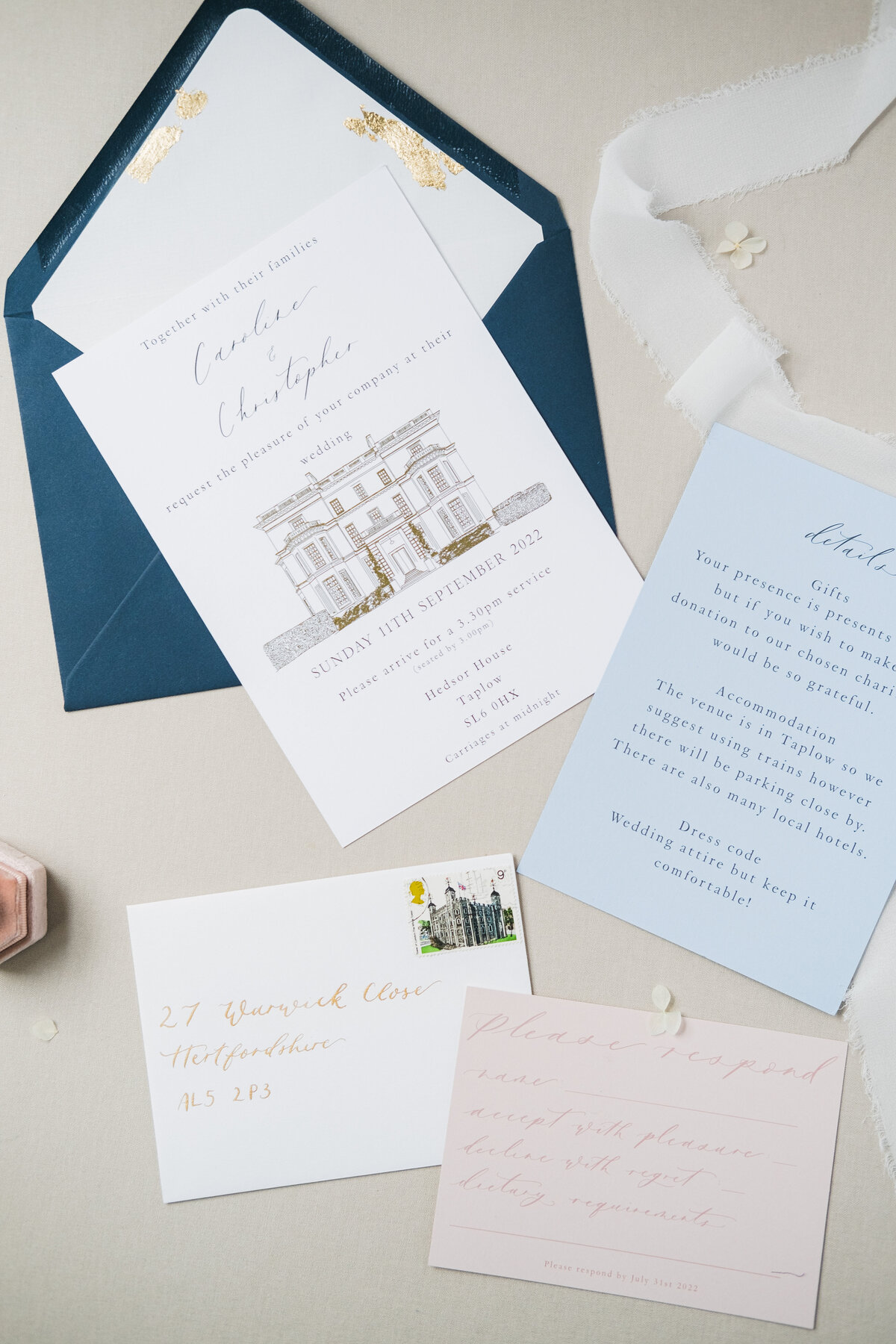 Georgia Eleanor Luxury Bespoke Wedding Stationery263