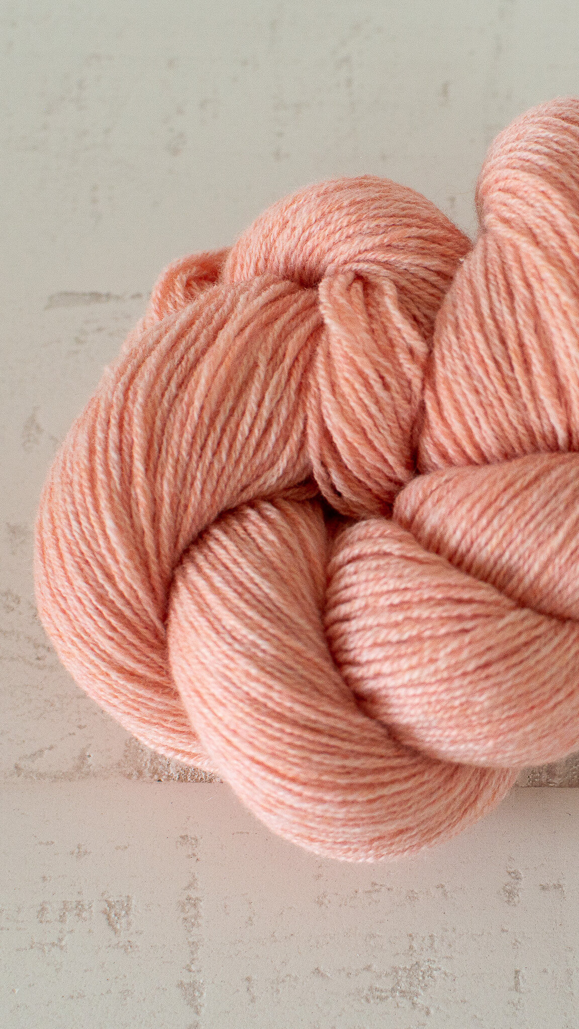 Peach Bellini Coastal Cashmere yarn single skein