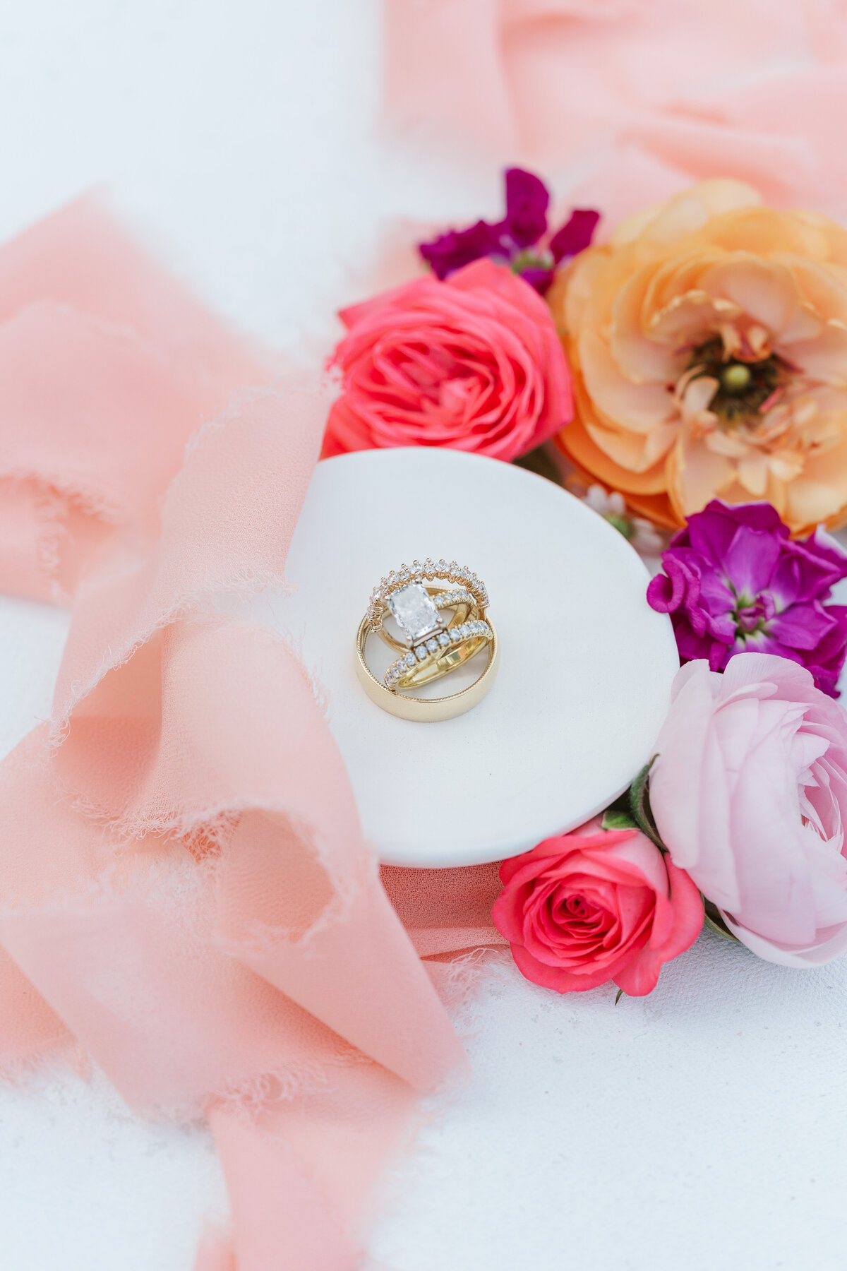 Lake Dillion Reservoir Colorado Elopement Wedding Mountain View Summer Pink and Orange Florals Sparkly Dress Light and Airy Elena Spraguer Photography0017