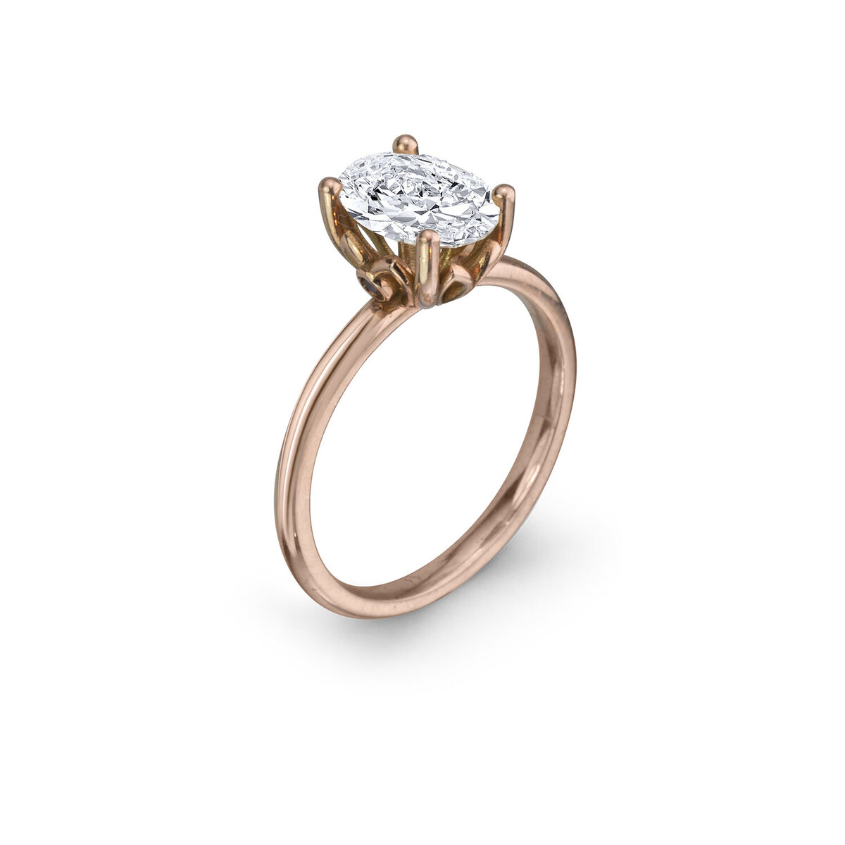 Classic Gold Solitaire Engagement Ring 