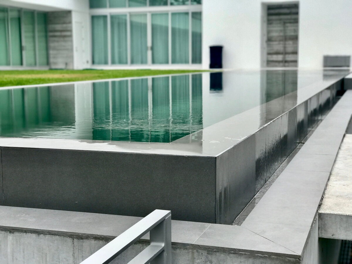 Closeup on swimming pool