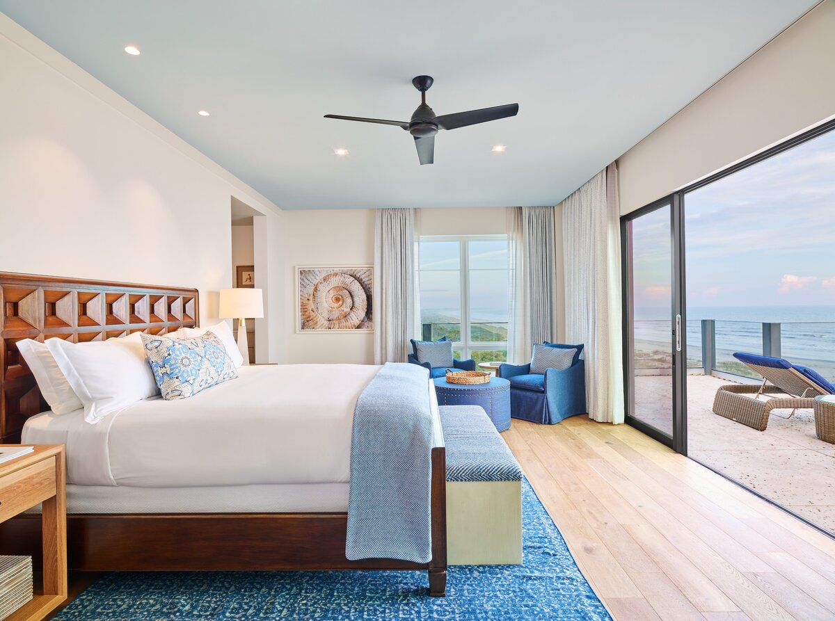 J. Banks Design- Timbers Kiawah- Penthouse Master Bedroom