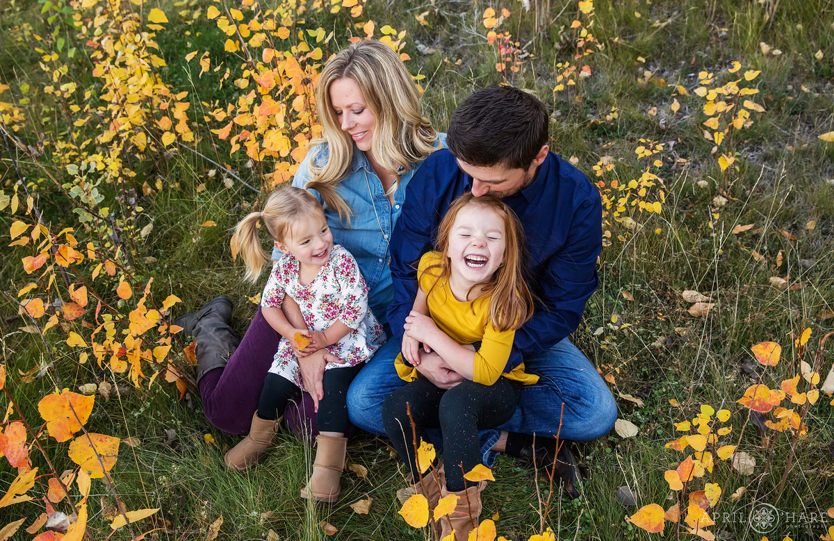 Pretty fall color family photos in Glenwood Springs Colorado