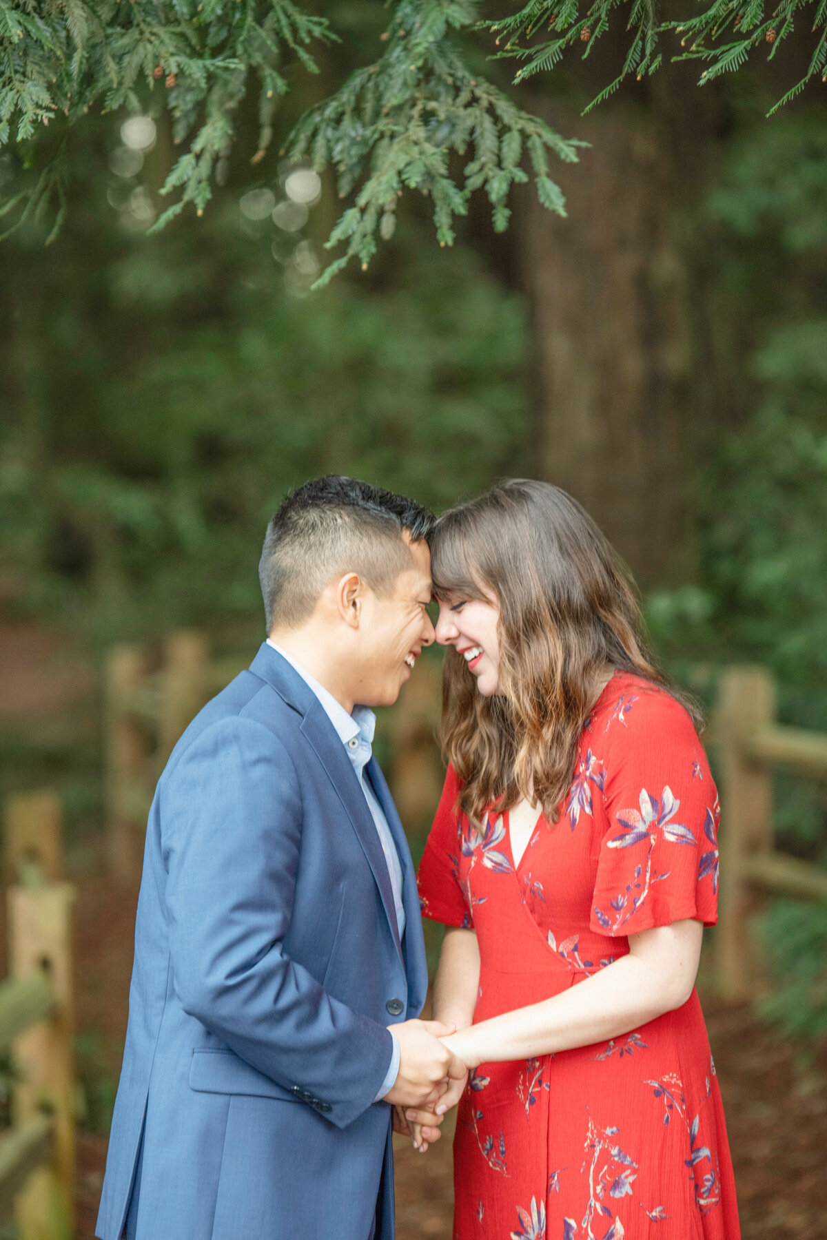 Kosuke & Chelsea  Engagement Portraits_ California Redwoods _16