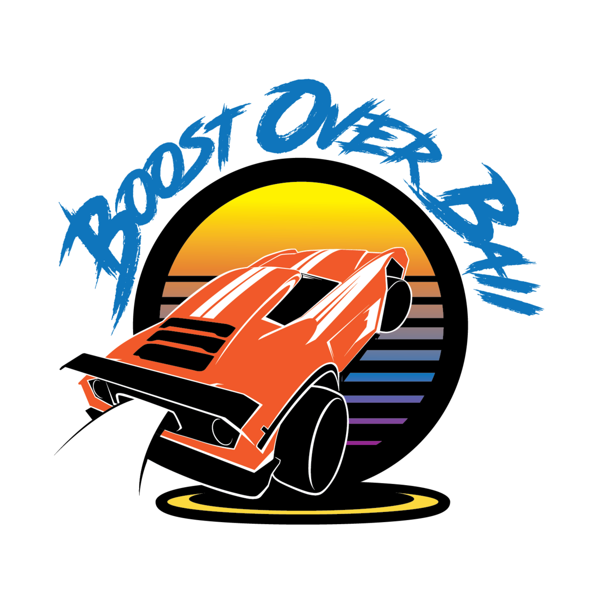 Watermark logo for the Boost Over Ball Rocket League Podcast