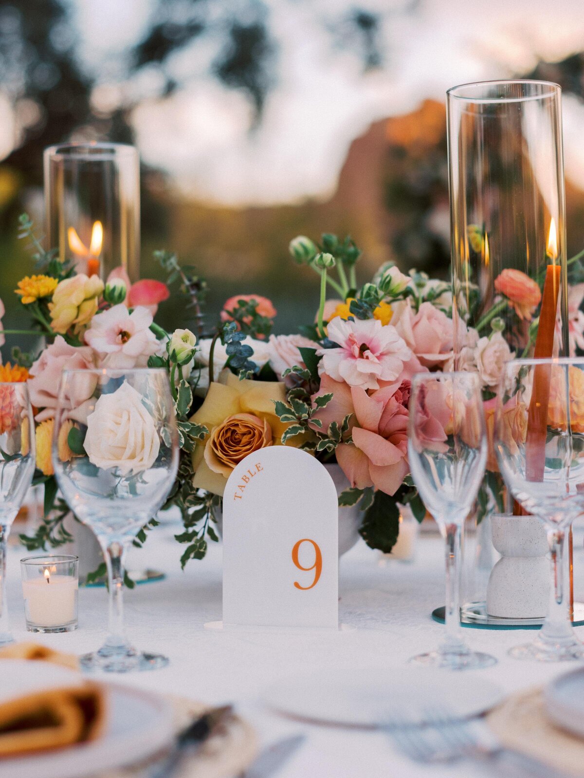 elegant-desert-wedding-centerpiece-table-number